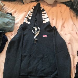 Quarter zip hooded PINK jacket